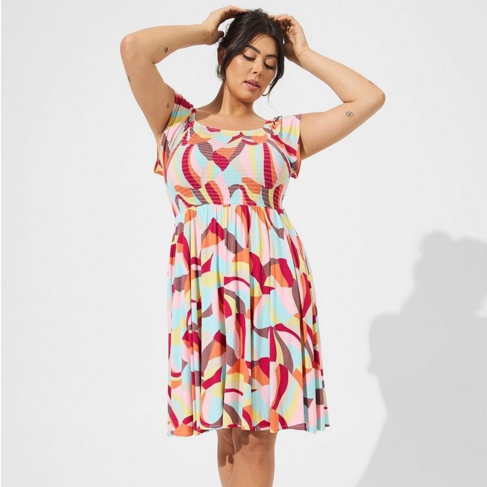 Torrid Mini Supersoft off shoulder dress